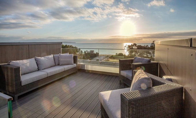 Binz Apartment | Sky suite with unobstructed sea view, roof terrace and balcony