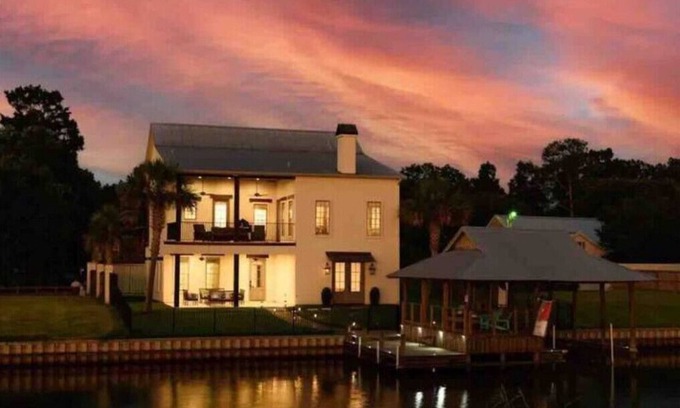 Ventress House | Sky View on False River Sunset LSU 40 minutes away