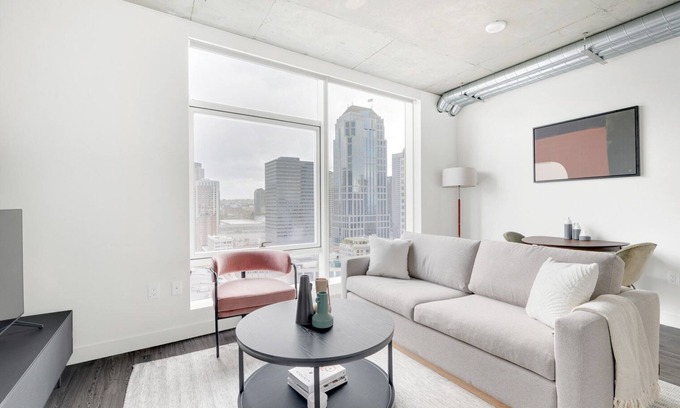 Downtown Seattle Apartment | Sleek Downtown 1BR w/Gym & W/D, near Pike Place Market, by Blueground