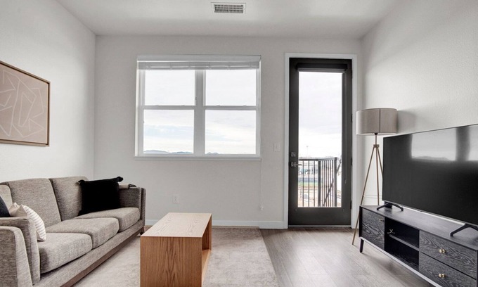 Ballpark Apartment | Sleek RiNo 2BR w/ Pool, W/D & Gym, 2 blocks to Coors Field, by Blueground