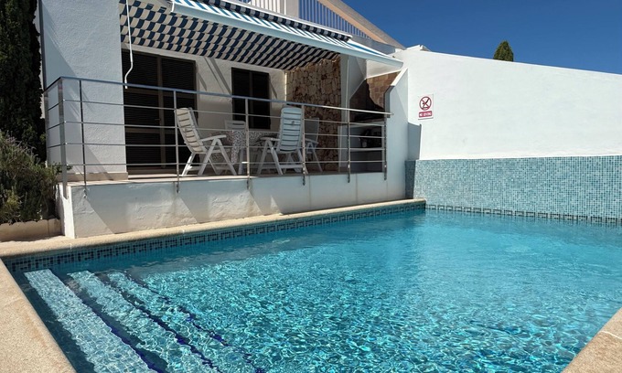 Cala Blanca Villa | Sleep 5-6 in a beautiful villa near the sea with private pool & garden