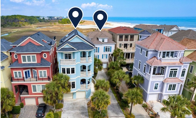 Palmetto Dunes House | Sleeps 38 | 2 Homes, Steps to the Beach, Private Pool + HotTub, Game Room, Views