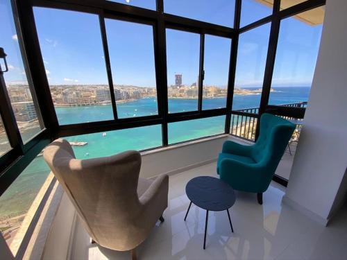 Tower Road Apartment | Sliema Gem with Spectacular Coastal Views