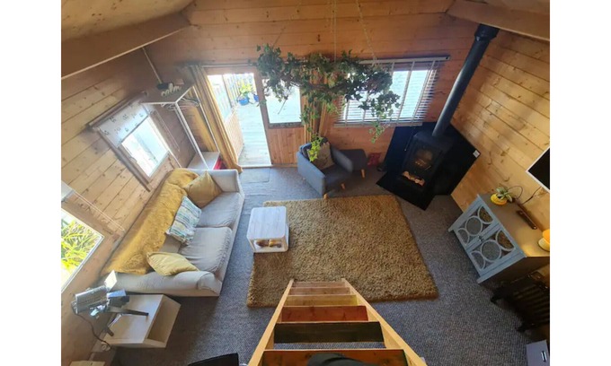 Dinas Cabin | Snowdonia Sea view Beach Cabin