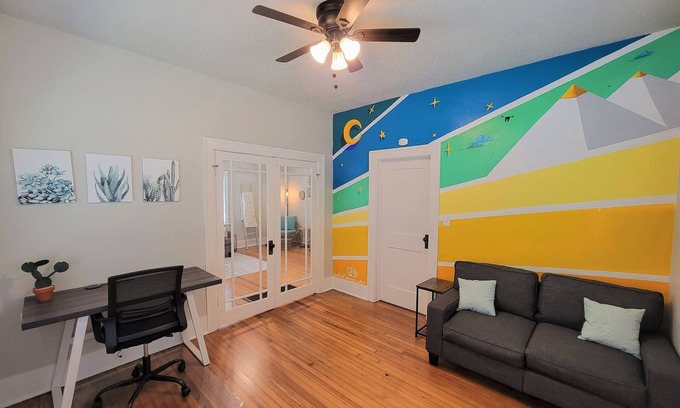 Norman House | Sojourn Sanctuary - 2.3 miles to OU with hot tub!