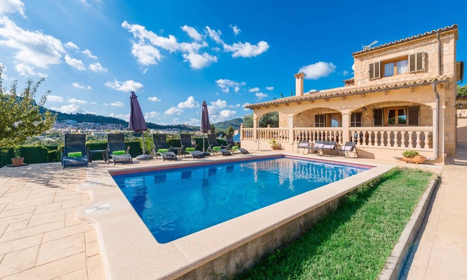 Son Servera Villa | SOLLUNA - Villa with private pool and beautiful views to the town of Son Servera, located