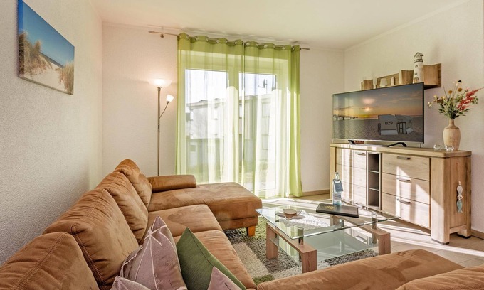 Korswandt Apartment | Sonnenpark 02 - Fireplace and sunny terrace in a quiet location