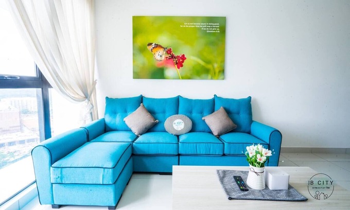 Central District Apartment | Southkey 7pax WIFI (ホームステイ) @ JB City Homestay