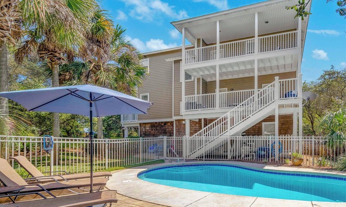 Gulfview Heights House | SPA 30A - 30A Home, Heated Private Pool, Walk to Beach + Restaurants!