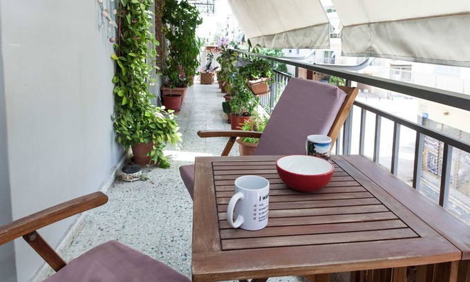 Piraeus Apartment | Spacious 2 Bd Pireas Apt with Cozy Balcony