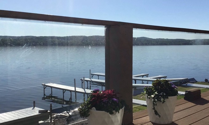 East Jordan House | Spacious 3 level lake front condo on Lake Charlevoix!