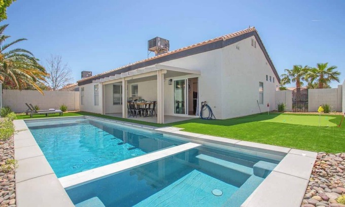 North Las Vegas House | Spacious 4BR Home - Pool Getaway with Arcade Fun!