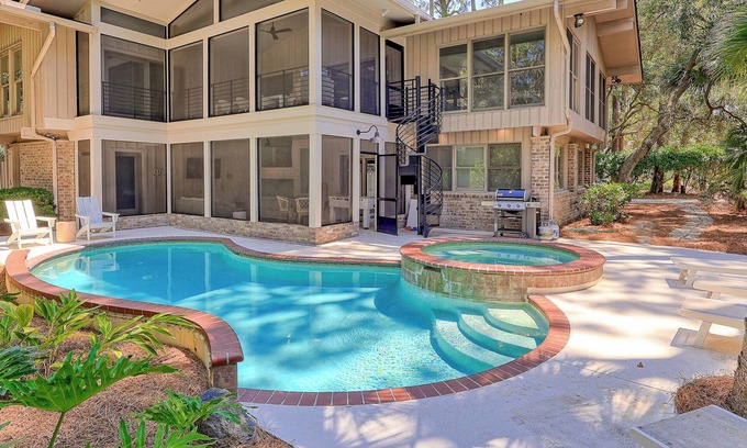 Sea Pines House | SPACIOUS 6BR HOME WITH POOL, GAME ROOM, 1-MIN TO BEACH HILTON HEAD
