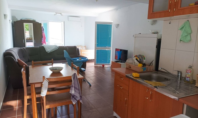 Becici Apartment | Spacious apartment in greenery and a stream above the city crowds