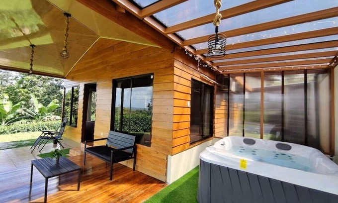 La Fortuna Cabin | Spacious cabin with incredible views and lots of green space, ideal for relaxing