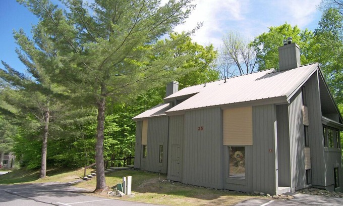 Lincoln House | Spacious, comfy, AC/FP, pool access, woods view, near Loon. C003W by LRS
