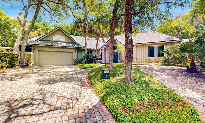 Fernandina Beach House | Spacious home with patio, deck, private outdoor pool, & beach access