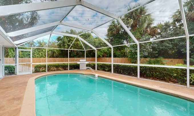 Vero Beach South House | Spacious home with private pool, enclosed yard and grill