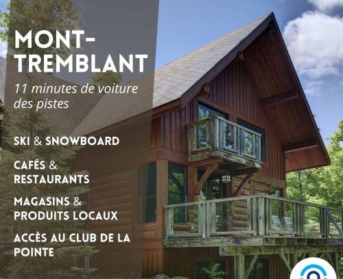 Lac Superieur Village Ski Chalet | Spacious log cottage Resort access