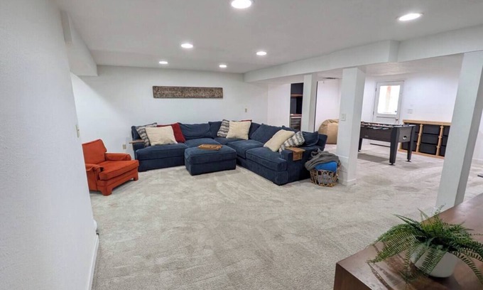 Foothills House | Spacious Luxury 5-bedroom house in Lakewood, CO with hot tub, fireplace & more!