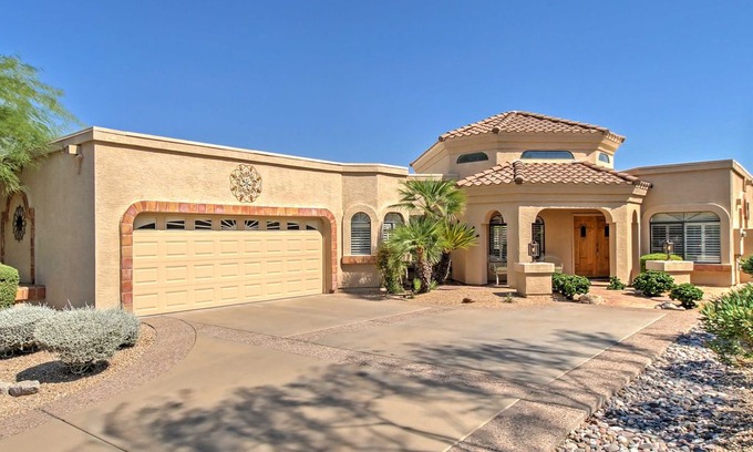 Red Mountain Ranch House | Spacious Mesa Home w/ Private Pool on Golf Course!