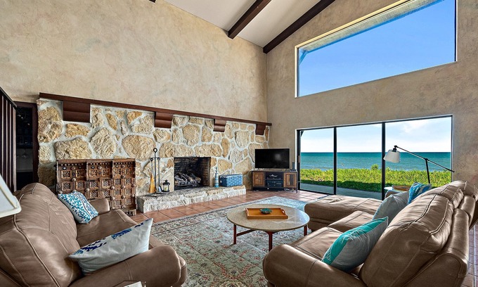 Flagler Beach House | Spacious seaside oceanfront home w/private outdoor pool, gas grill, great views