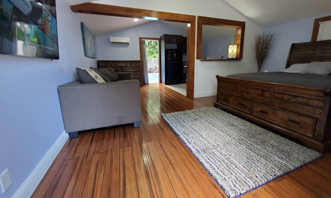 Meadows Apartment | Spacious studio with pool and 75" 4k TV in Old Town