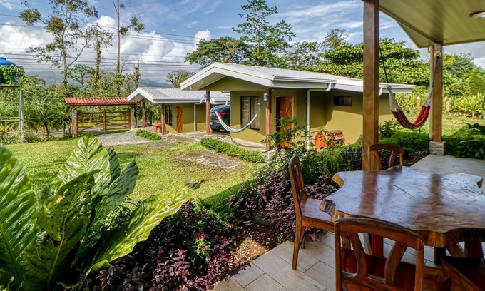 Arenal Hot Springs Villa | Spacious villa near town with volcano views, fast WiFi & kitchenette
