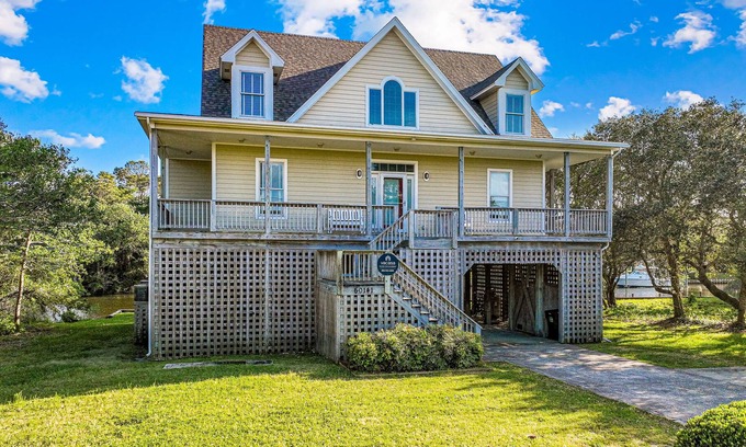Brigands' Bay House | Spacious waterfront home with dock, outdoor shower, W/D, & fish-cleaning station