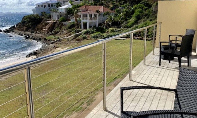 Oyster Pond Resort | Spectacular Ocean Front Unit. The ocean is steps out your door.