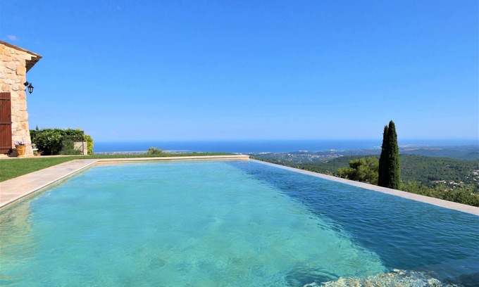 Vence Other | Splendid villa with panoramic sea view and infinity pool