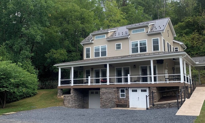 Bellefonte House | Spring Creek stream front - steps to world class fly fishing and minutes to PSU.