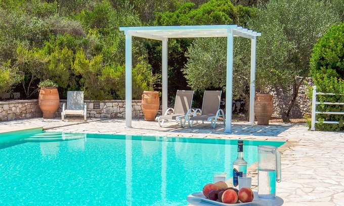Katsimatika Villa | Stelios Villa near Yioliskari Beach: 2-Bedroom, Pool, Panoramic Views