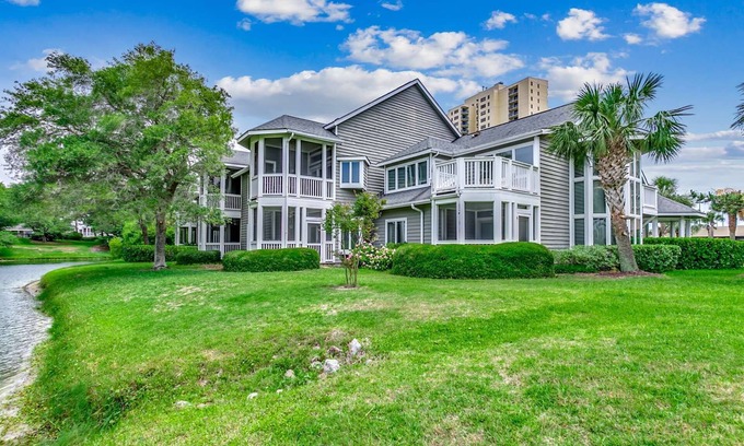 Arcadian Shores Condo | Steps to the Sand! Ocean View Condo in Windermere at Kingston Plantation; $300 FREE Activities Daily