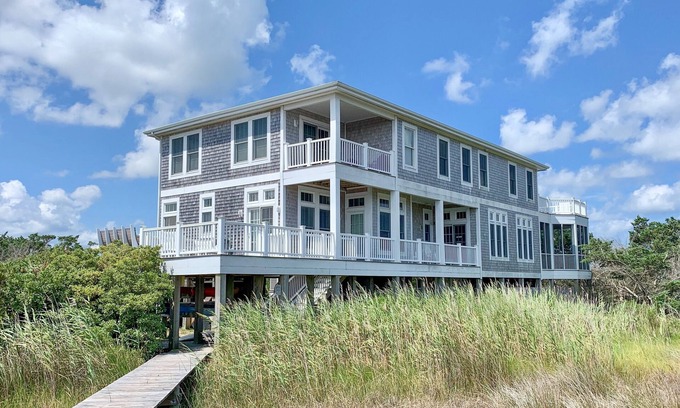 Ocracoke House | Still Point: Luxurious, spacious, exceptional waterfront home.