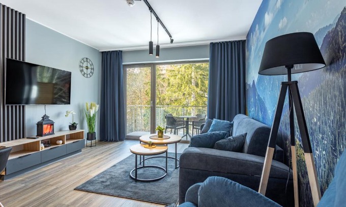Szklarska Poreba Apartment | Stone Hill Apartament Wellness z basenem jakuzi saunami prywatnym garażem i rowerami w cenie