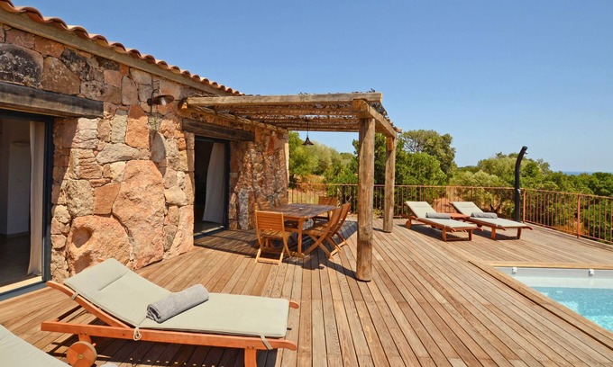 Pinarellu House | STONE HOUSE Sea view Private/heated pool A Ciuccia