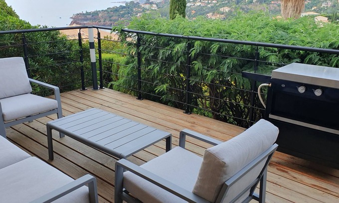 Espero-Pax Apartment | Studio à Théoule-miramar Avec Magnifique vue mer