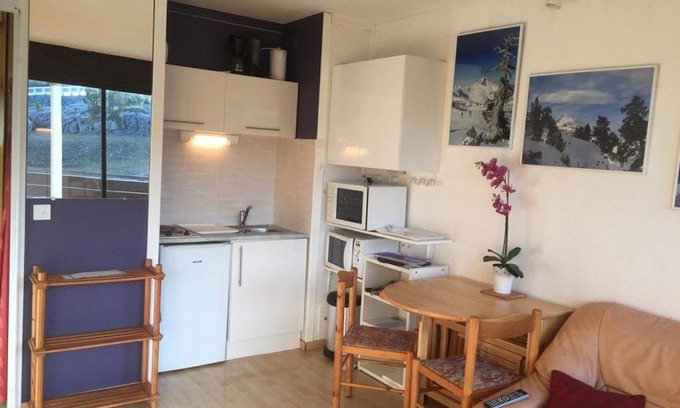 Arette Apartment | Studio 4 pers, accès direct pistes, parking gratuit - FR-1-602-50