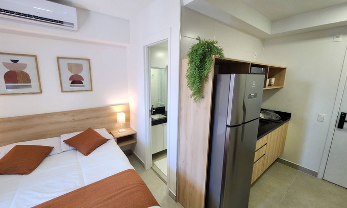Sao Paulo Apartment | Studio Aconchegante na Vila Madalena - Ao Lado do Metrô