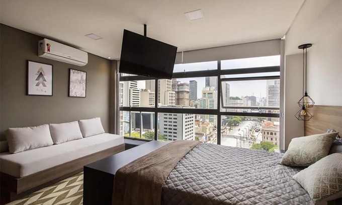 Central Zone Apartment | Studio com vista para o Vale do Anhangabaú - Mirante do Vale