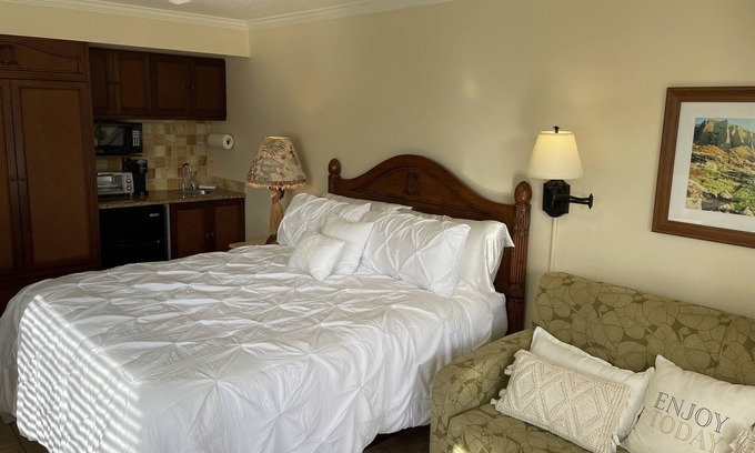 Wailua Apartment | Studio Condo at ocean front resort with pool and ocean views