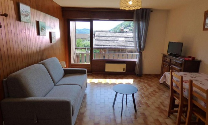 Le Grand-Bornand Apartment | Studio convivial avec cabine, balcon, proche des commodités - Le Grand-Bornand - FR-1-458-117