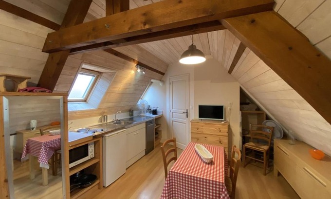 La Roche-Posay Apartment | Studio Cosy à La Roche-Posay, à 70m des Thermes, WIFI, Animaux Acceptés, Idéal pour 2 Personnes - FR-1-541-55