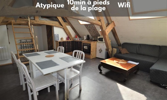 Luc-sur-Mer Apartment | Studio de charme en bord de mer - Wifi