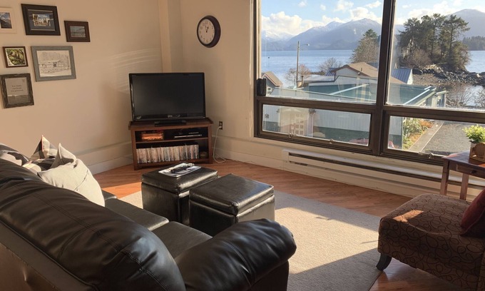 Sitka Apartment | Studio Downtown Apt. 7 w/Ocean & Mountain Views.