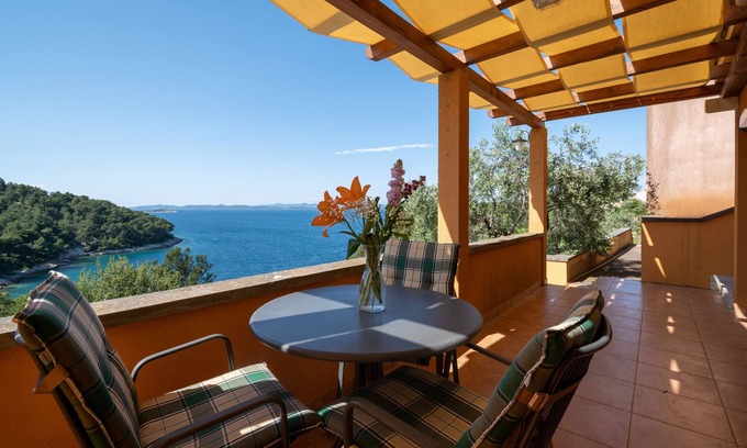 Island Dugi Otok Apartment | Studio flat with terrace and sea view Sali, Dugi otok (AS-17791-a)