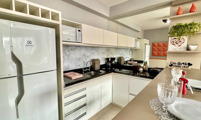 Matriz Apartment | Studio in front of Shopping Curitiba, with garage
