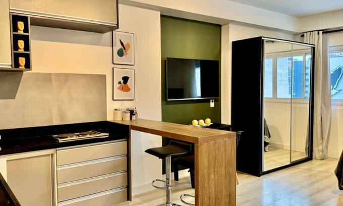 Matriz Apartment | Studio in lifespace Curitiba batel, with garage