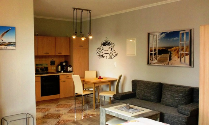 Peenemuende Apartment | Studio Lachmöwe - Studio Lachmöwe-kombi. WZ/SZ up to max. 3 pers.
